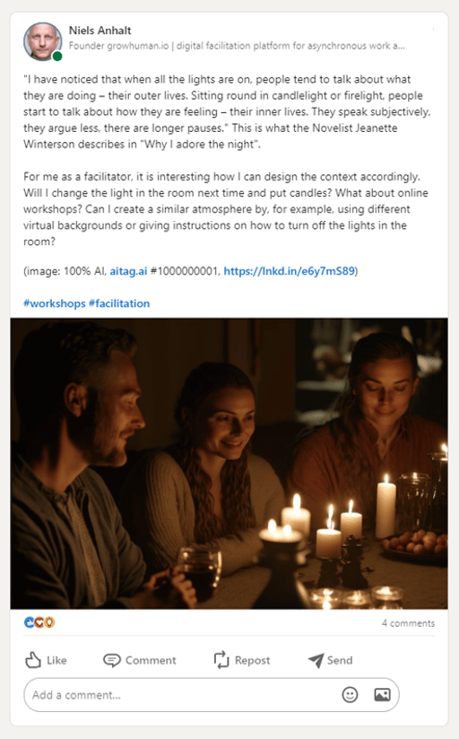 Social media example